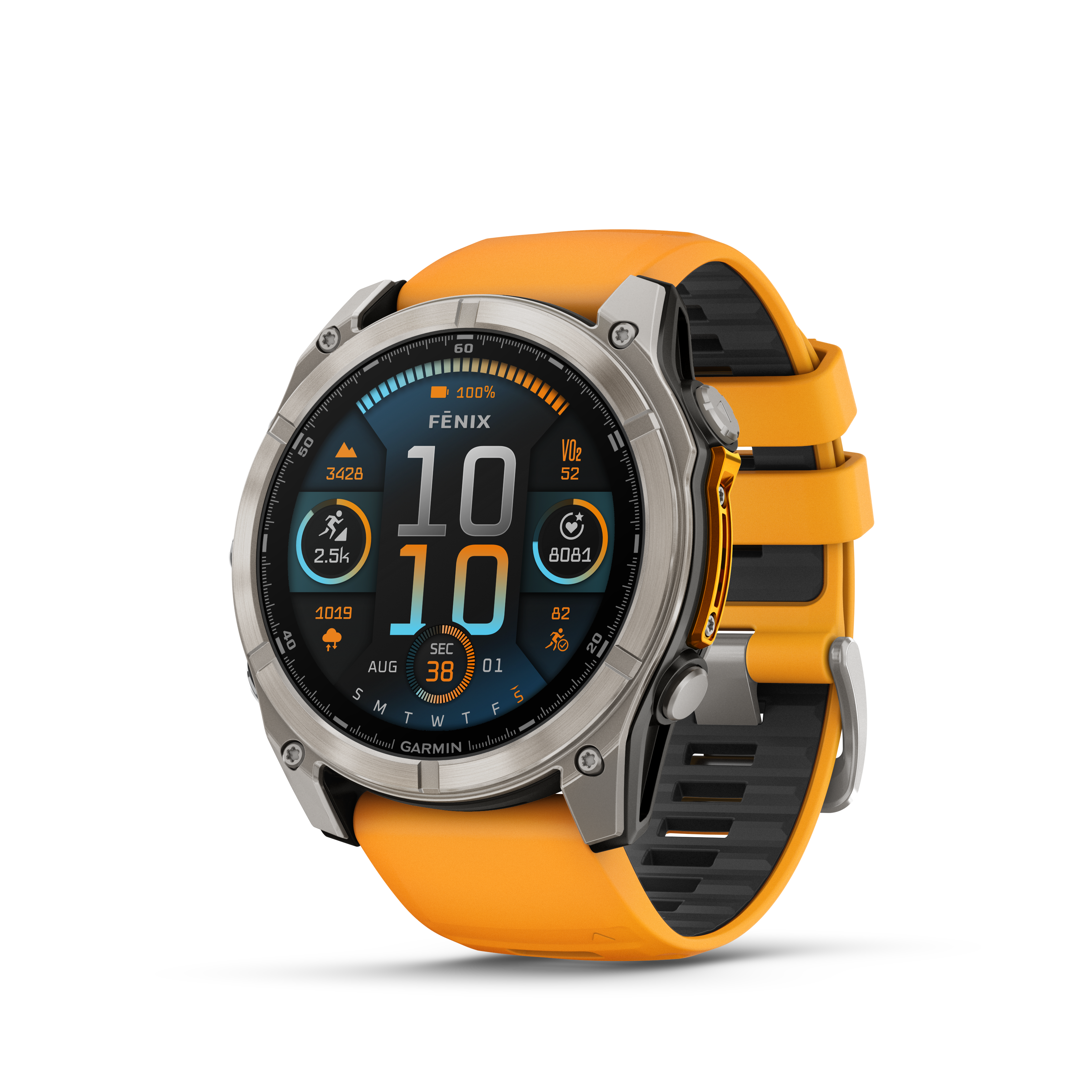 Garmin Fēnix 8 51mm AMOLED Titanio Spark Orange/Graphite — MexOutdoor
