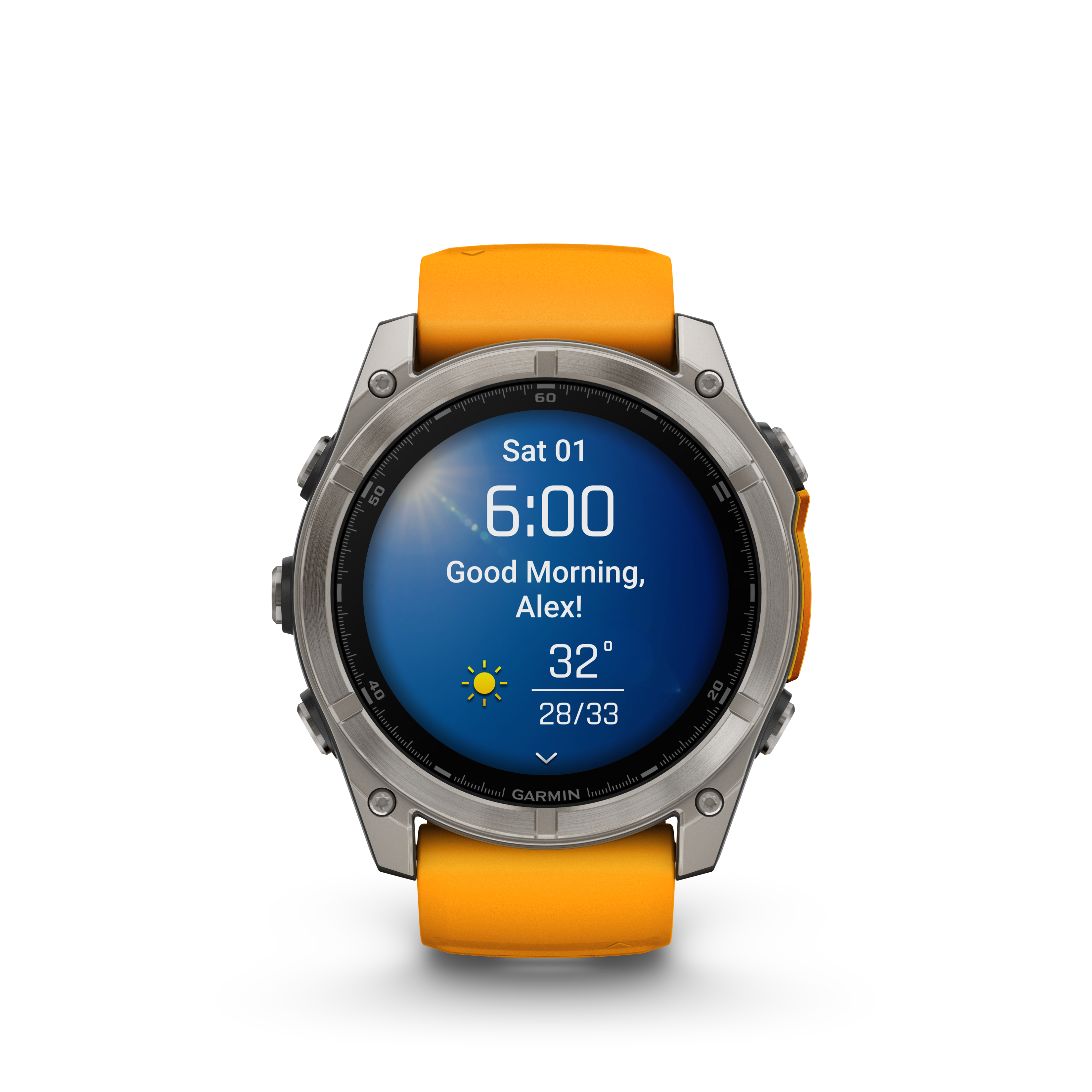 Garmin Fēnix 8 51mm AMOLED Titanio Spark Orange/Graphite — MexOutdoor