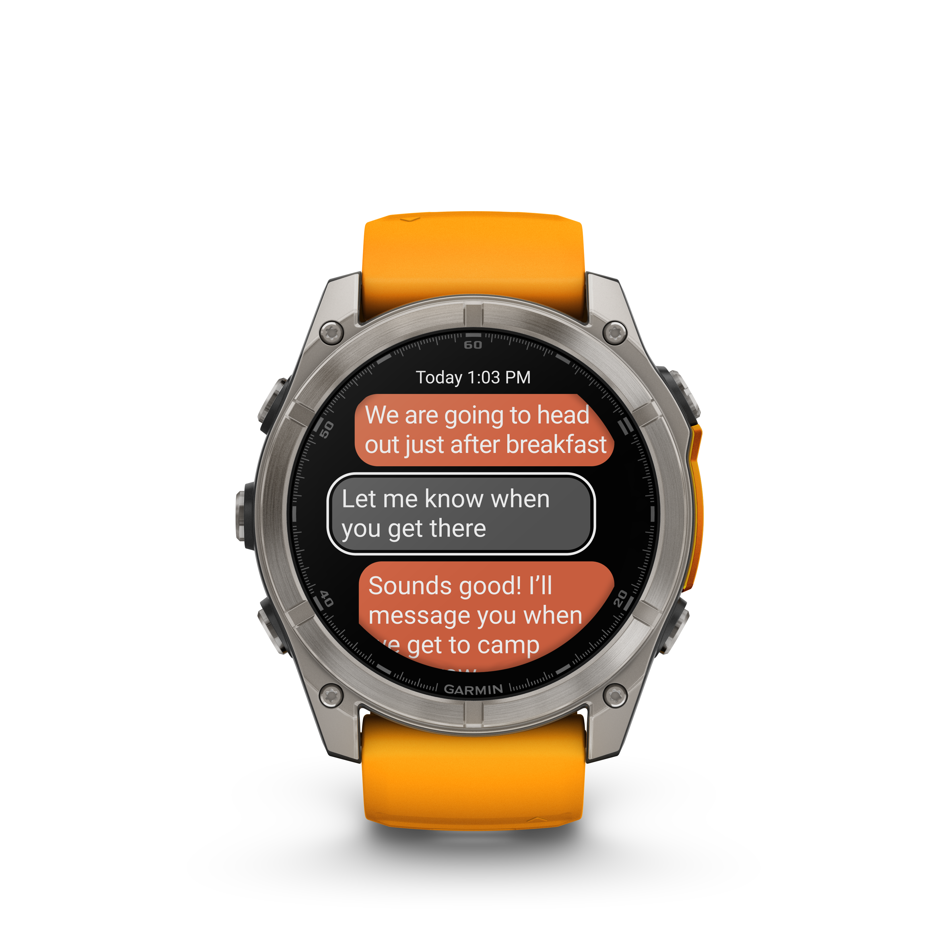 Garmin Fēnix 8 51mm AMOLED Titanio Spark Orange/Graphite — MexOutdoor