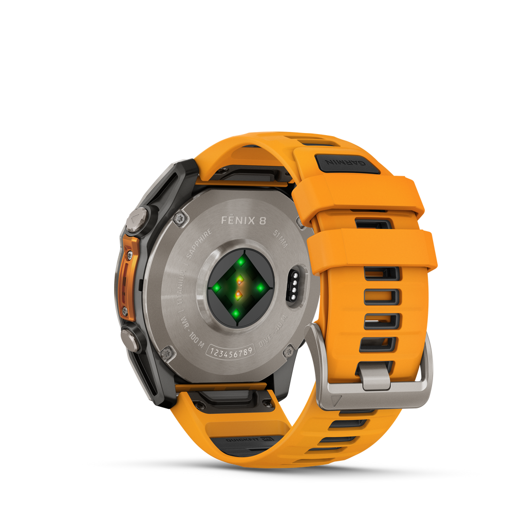 Garmin Fēnix 8 51mm AMOLED Titanio Spark Orange/Graphite — MexOutdoor