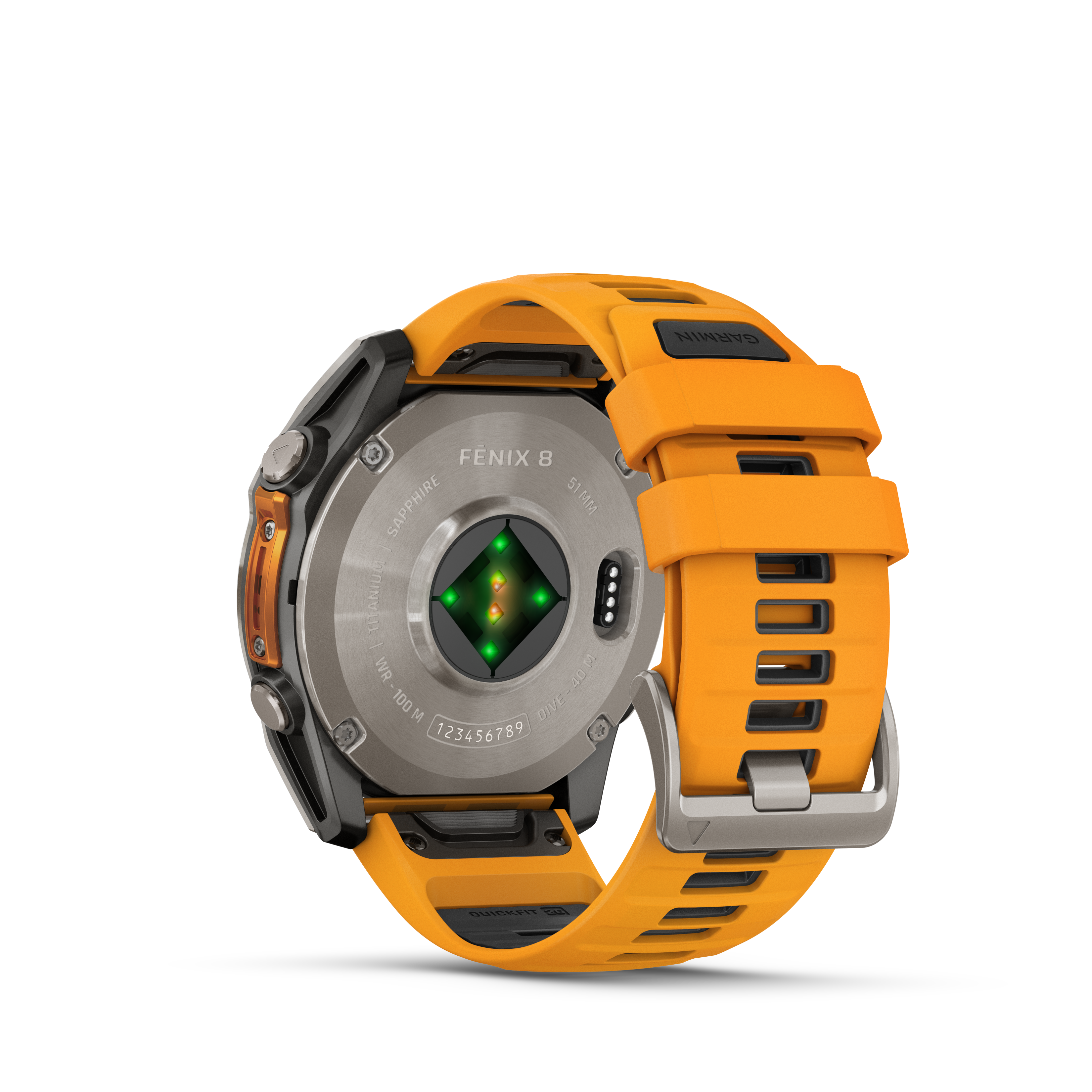 Garmin Fēnix 8 51mm AMOLED Titanio Spark Orange/Graphite — MexOutdoor