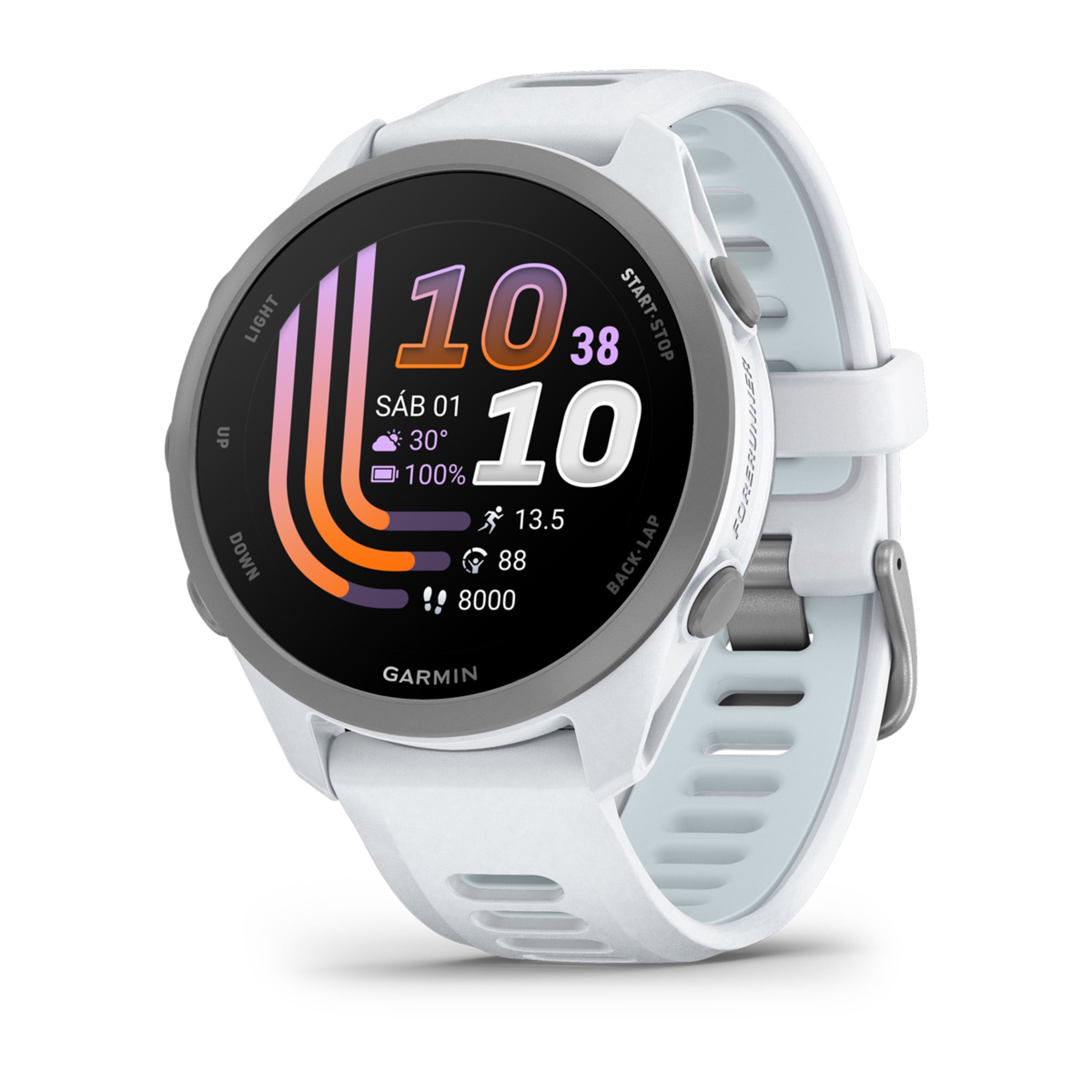 Garmin Forerunner 170 blanco con correa blanco azul