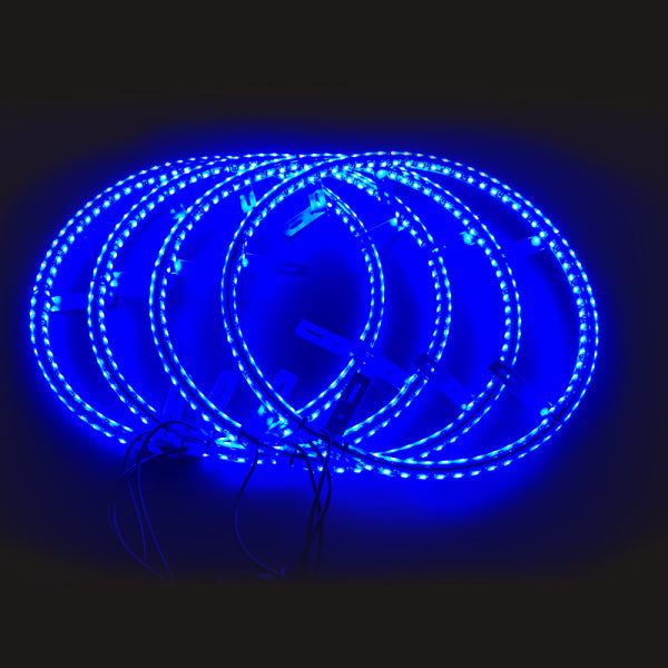 Aros LED RGB dual instalados