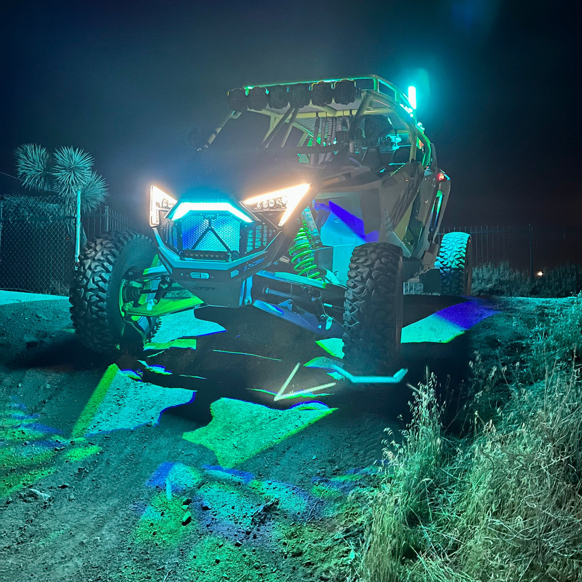Lucky Whips Rock Lights RGB (kit 8 piezas)