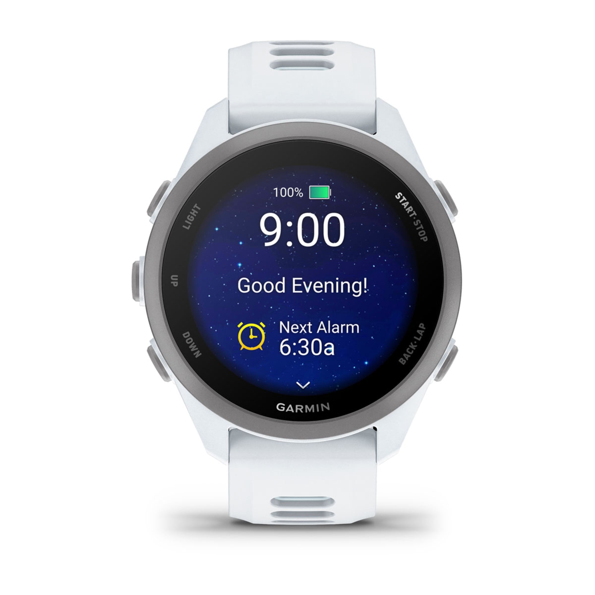 Forerunner 170 Blanco/Azul vista lateral derecha