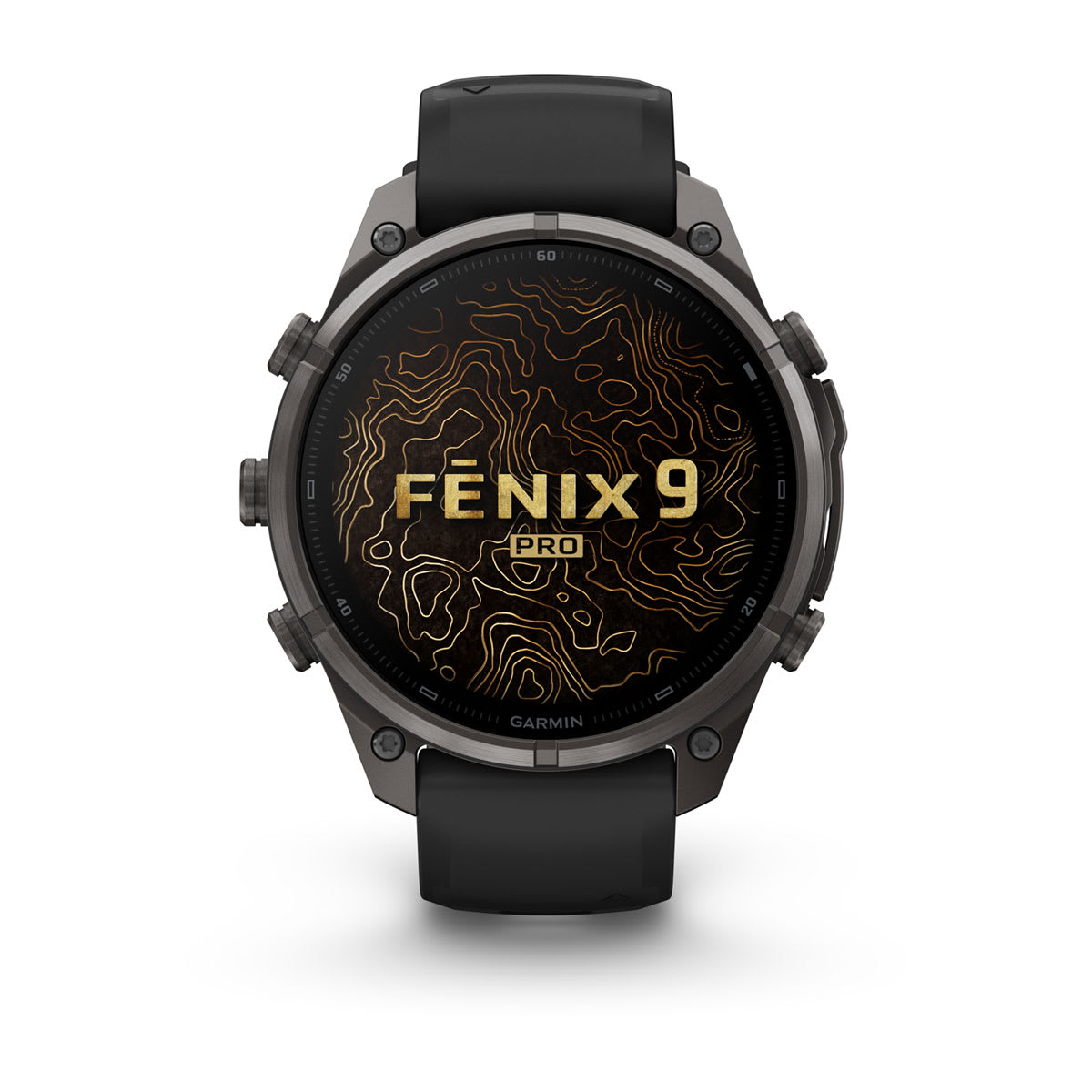 fenix 9 Pro AMOLED 47 mm gris carbón vista lateral derecha